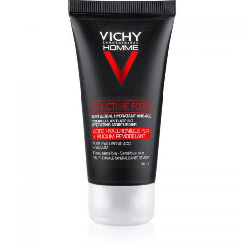 Vichy Homme Structure Force przeciwzmarszczkowy krem wzmacniający z kwasem hialuronowym 50 ml