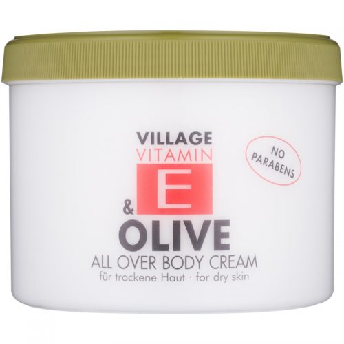 Village Vitamin E Olive krem do ciała bez parabenów 500 ml