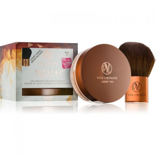 Vita Liberata Trystal Minerals puder brązujący z pędzelkiem 02 Bronze