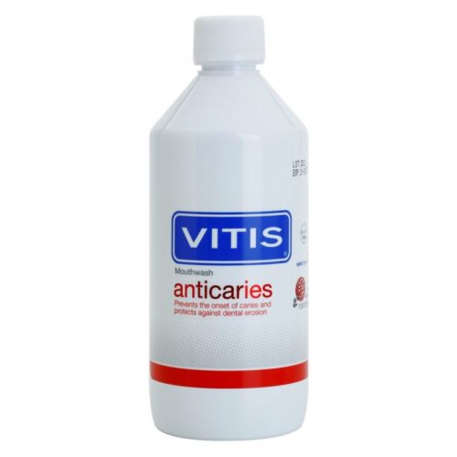 Vitis Anticaries płyn do płukania jamy ustnej przeciw próchnicy smak Mint 500 ml