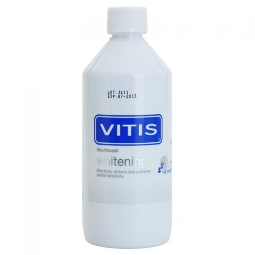 Vitis Whitening wybielający płyn do płukania jamy ustnej dla wrażliwych zębów smak Mint 500 ml