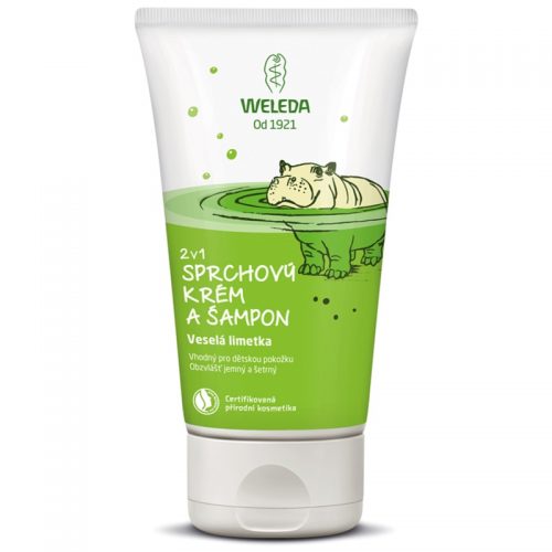 Weleda Kids Cheerful Lime krem pod prysznic i szampon dla dzieci 2 w 1 150 ml