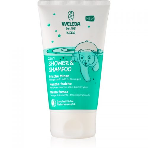 Weleda Kids Magic Mint krem pod prysznic i szampon dla dzieci 2 w 1 150 ml