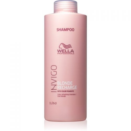Wella Professionals Invigo Blonde Recharge szampon ochronny do włosów farbowanych na blond Cool Blond 1000 ml
