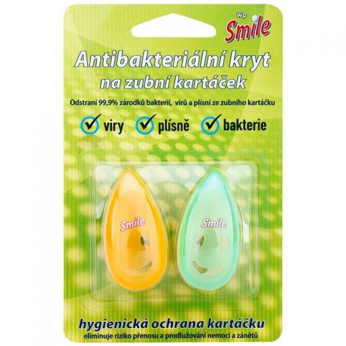 White Pearl Smile pojemnik do szczoteczki do zębów Orange & Green 2 szt.