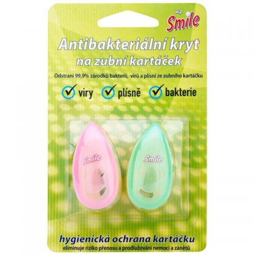 White Pearl Smile pojemnik do szczoteczki do zębów Pink & Green 2 szt.