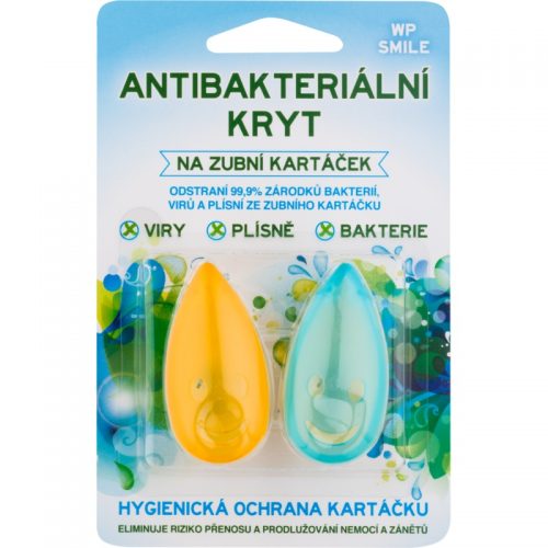 White Pearl Smile pojemnik do szczoteczki do zębów Yellow & Blue 2 szt.