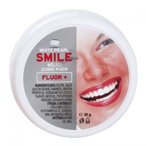 White Pearl Smile puder wybielający do zębów Fluor+ 30 g