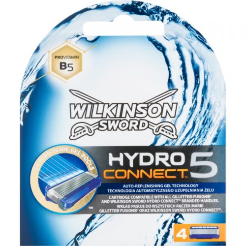 Wilkinson Sword Hydro Connect 5 zapasowe ostrza 4 szt.