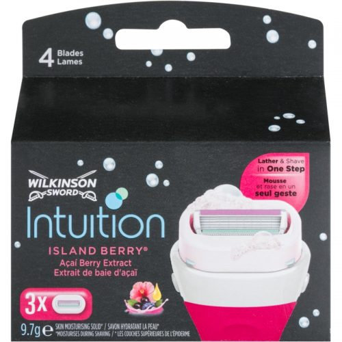 Wilkinson Sword Intuition Island Berry zapasowe ostrza 3 szt. 3 szt.