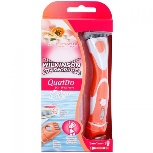 Wilkinson Sword Quattro for Women Bikini trymetr i maszynka do golenia na mokro