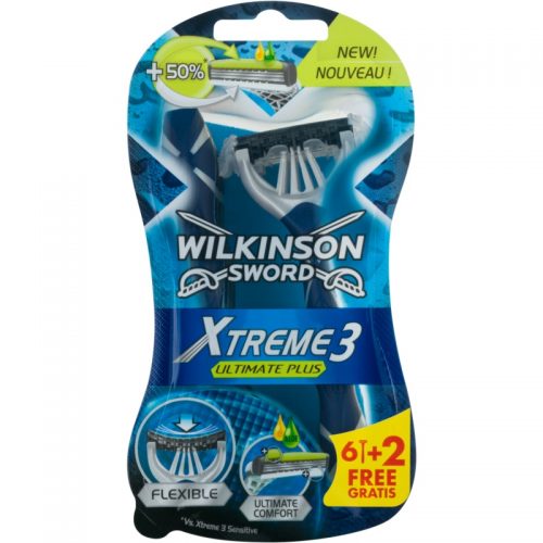 Wilkinson Sword Xtreme 3 Ultimate Plus jednorazowe maszynki do golenia 8 szt 8 szt.
