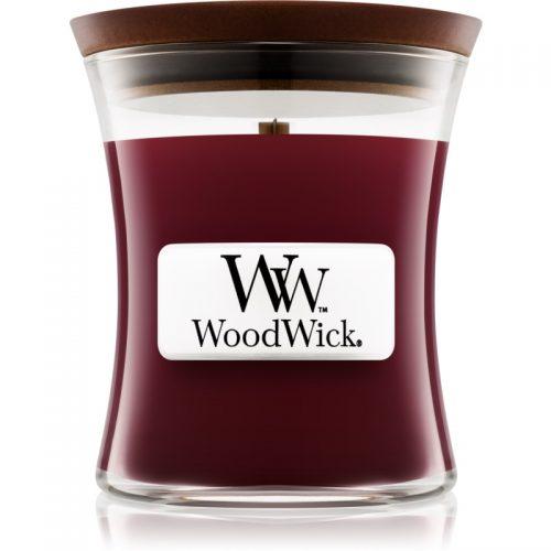 Woodwick Black Cherry świeczka zapachowa z drewnianym knotem 85 g