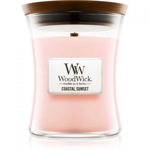 Woodwick Coastal Sunset świeczka zapachowa z drewnianym knotem 275 g