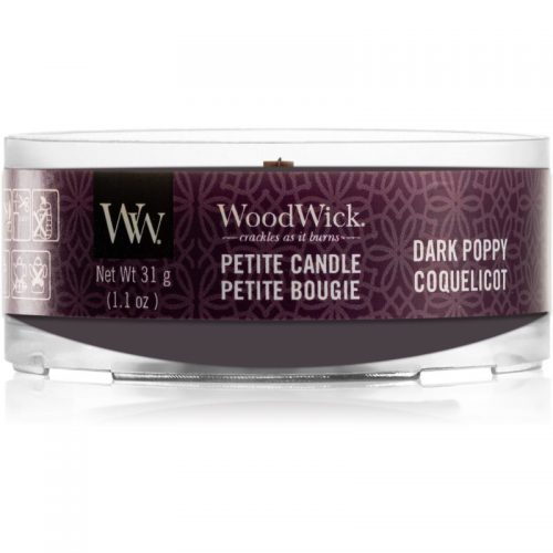 Woodwick Dark Poppy sampler z drewnianym knotem 31 g