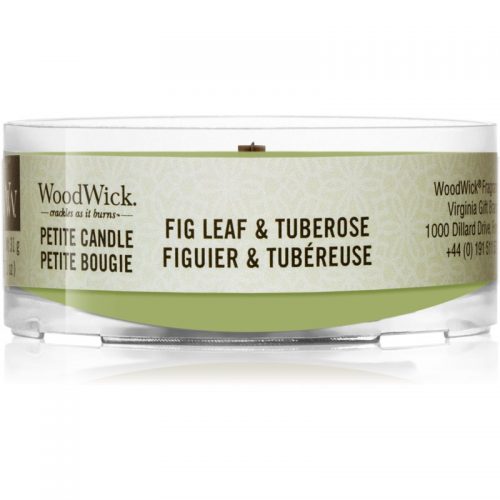 Woodwick Fig Leaf & Tuberose sampler z drewnianym knotem 31 g