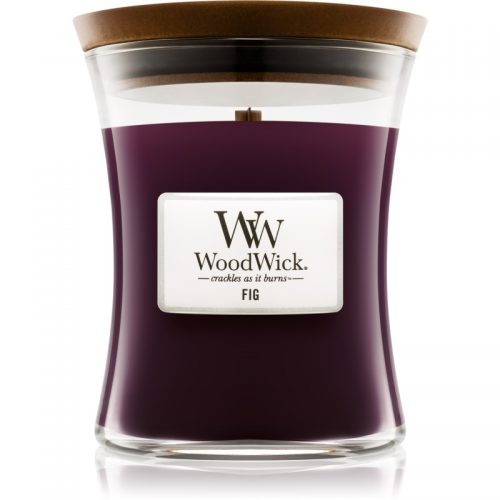 Woodwick Fig świeczka zapachowa z drewnianym knotem 275 g