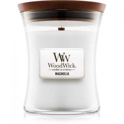 Woodwick Magnolia świeczka zapachowa z drewnianym knotem 275 g