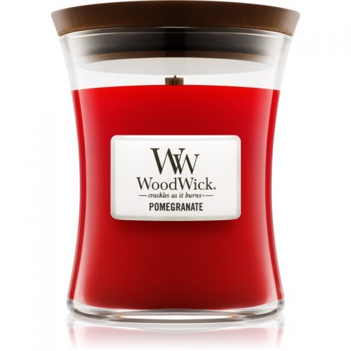 Woodwick Pomegranate świeczka zapachowa z drewnianym knotem 275 g