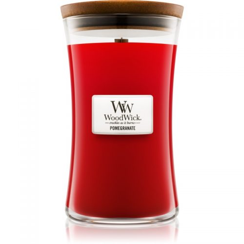 Woodwick Pomegranate świeczka zapachowa z drewnianym knotem 609,5 g