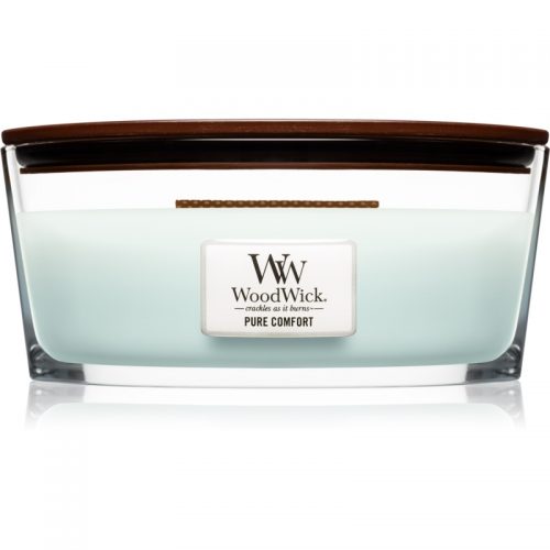 Woodwick Pure Comfort świeczka zapachowa z drewnianym knotem (hearthwick) 453,6 g