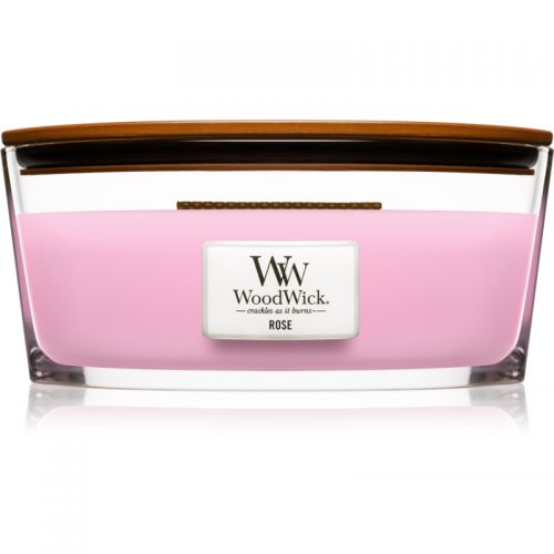 Woodwick Rose świeczka zapachowa z drewnianym knotem (hearthwick) 453,6 g