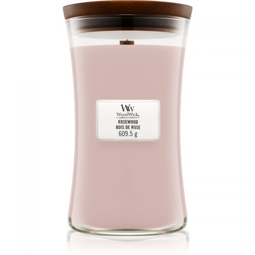 Woodwick Rosewood świeczka zapachowa z drewnianym knotem 609,5 g