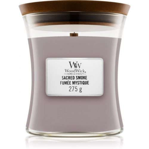 Woodwick Sacred Smoke świeczka zapachowa z drewnianym knotem 275 g