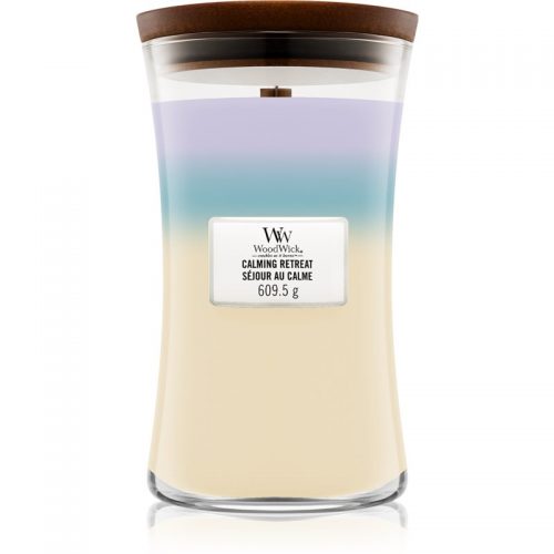 Woodwick Trilogy Calming Retreat świeczka zapachowa z drewnianym knotem 609,5 g