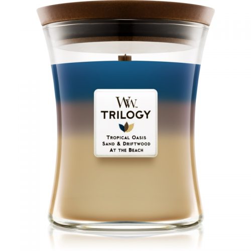 Woodwick Trilogy Nautical Escape świeczka zapachowa z drewnianym knotem 275 g