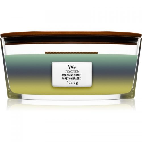 Woodwick Trilogy Woodland Shade świeczka zapachowa z drewnianym knotem (hearthwick) 453,6 g