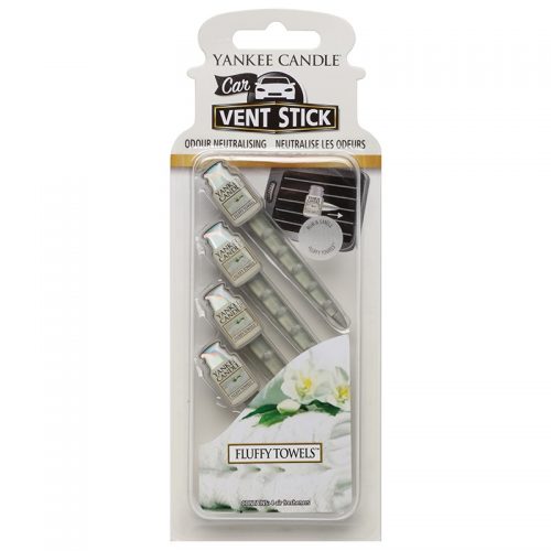 Yankee Candle Fluffy Towels odświeżacz do samochodu 4 szt.