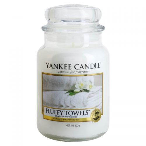 Yankee Candle Fluffy Towels świeczka zapachowa Classic duża 623 g