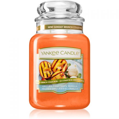 Yankee Candle Grilled Peaches & Vanilla świeczka zapachowa Classic duża 623 g
