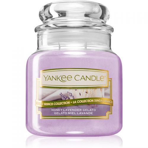 Yankee Candle Honey Lavender Gelato świeczka zapachowa Classic mała 104 g