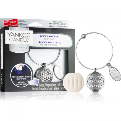 Yankee Candle Midsummer´s Night odświeżacz do samochodu zawieszka + napełnienie (Linear)