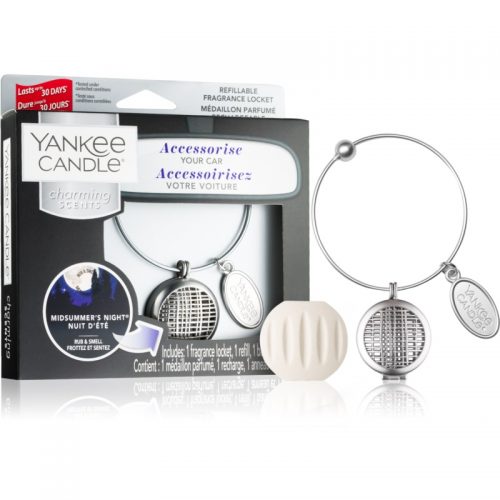 Yankee Candle Midsummer´s Night odświeżacz do samochodu zawieszka + napełnienie (Geometric)