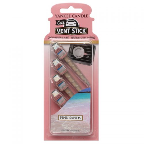 Yankee Candle Pink Sands odświeżacz do samochodu 4 szt.