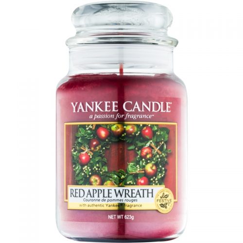 Yankee Candle Red Apple Wreath świeczka zapachowa Classic duża 623 g