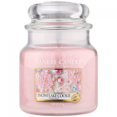 Yankee Candle Snowflake Cookie świeczka zapachowa Classic średnia 411 g