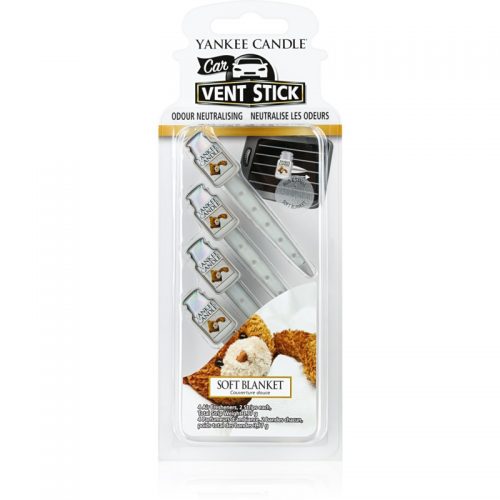 Yankee Candle Soft Blanket odświeżacz do samochodu 4 szt.