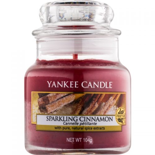 Yankee Candle Sparkling Cinnamon świeczka zapachowa Classic mała 104 g