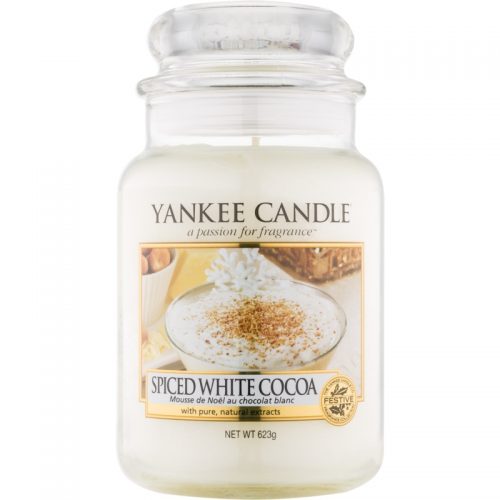 Yankee Candle Spiced White Cocoa świeczka zapachowa Classic duża 623 g