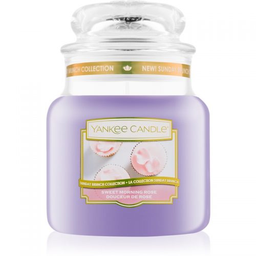 Yankee Candle Sweet Morning Rose świeczka zapachowa Classic średnia 411 g