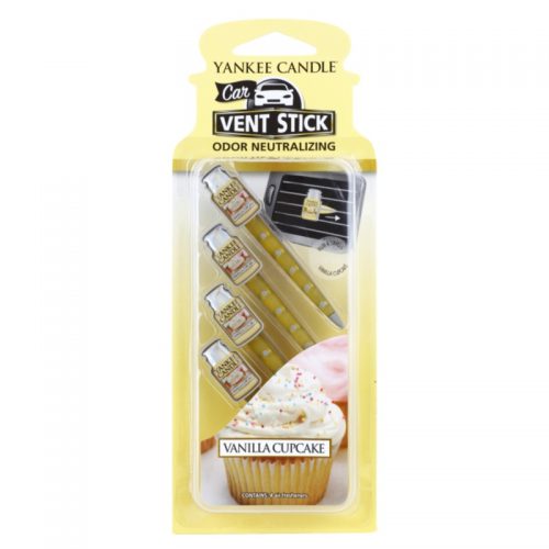 Yankee Candle Vanilla Cupcake odświeżacz do samochodu 4 szt.