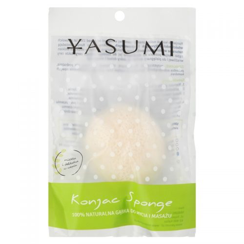Yasumi Konjak Pearl delikatna gąbka do wszystkich rodzajów skóry, też wrażliwej rozmiar S