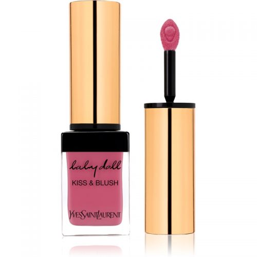Yves Saint Laurent Baby Doll Kiss & Blush szminka do ust i do policzków z matowym wykończeniem odcień 02 Rose Frivole 10 ml