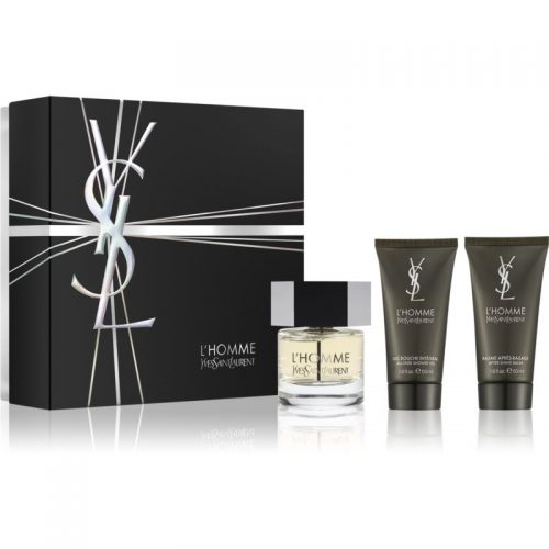 Yves Saint Laurent L’Homme zestaw upominkowy XII. (dla mężczyzn) woda toaletowa 60 ml + żel pod prysznic 50 ml + balsam po goleniu 50 ml