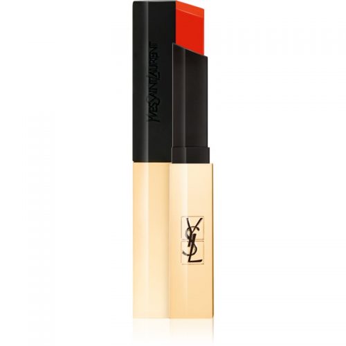 Yves Saint Laurent Rouge Pur Couture The Slim cienka matująca szminka z zamszowym wykończeniem odcień 2 Strange Orange 2,2 g