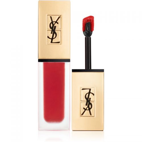 Yves Saint Laurent Tatouage Couture ultra-matowa szminka w płynie odcień 12 Red Tribe – Rich True Red 6 ml
